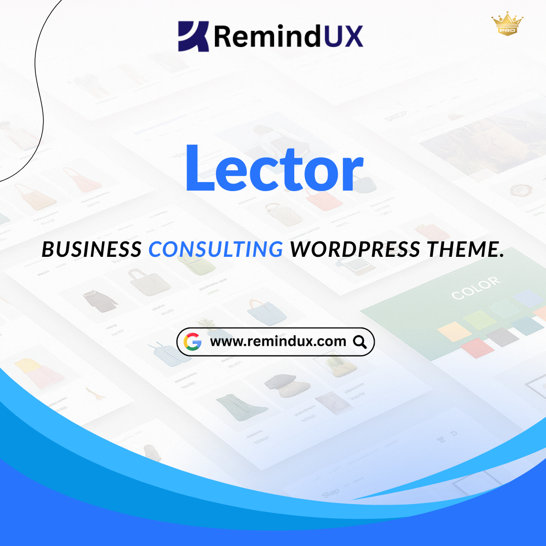 Lector Theme Premium Business Consulting Template GPL By RemindUX